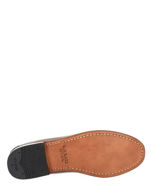 G.H.BASS Brown Moccasin Weejun Penny Cow Leather Loafers