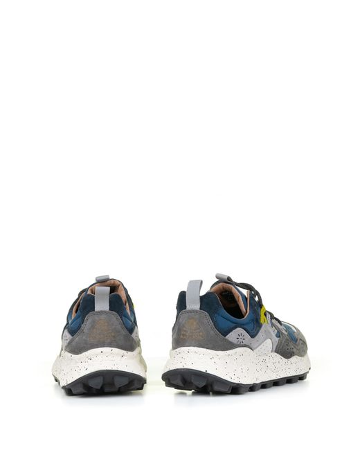 Flower Mountain Blue Yamano Sneakers for men
