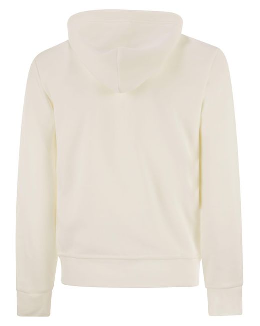 Polo Ralph Lauren White Hoodie With Zip for men