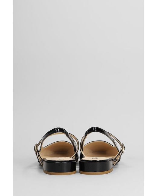 Fabio Rusconi Black Ballet Flats