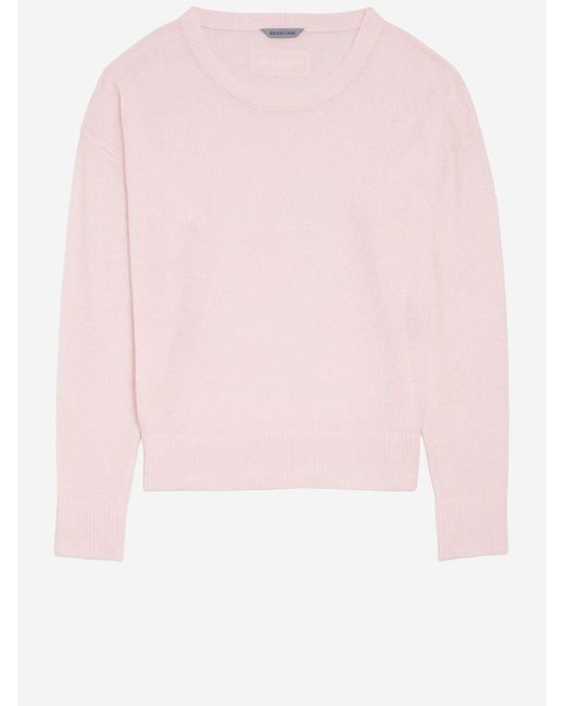 Balenciaga Pink Sweater Cashmere