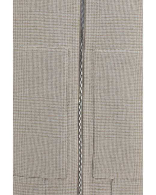 Brunello Cucinelli Gray Jacket Double-Face Cashmere Sand-Camel (Capra Hircus) for men