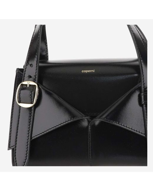 Coperni Black Medium Calfskin Cabas Tote Satchels & Cross Body Bags