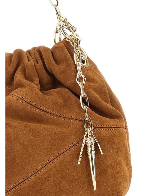 Ba&sh Brown Shoulder Bag Suede