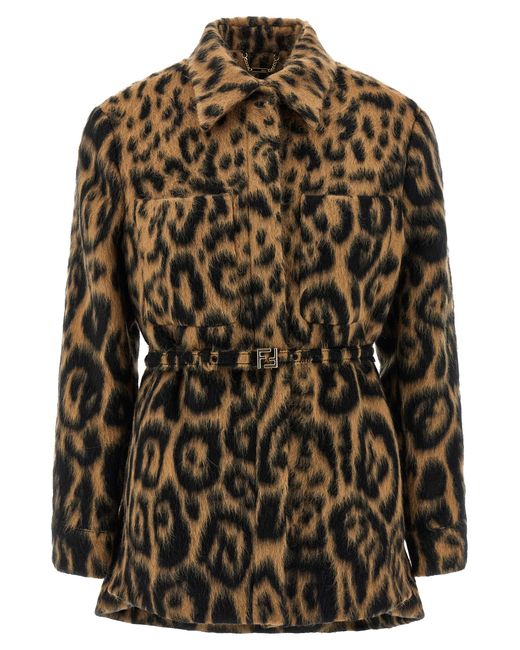 Fendi Natural Animalier Jacket