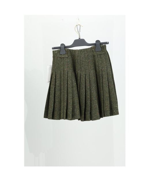 Dior Green Skirt Tweed General Polyester