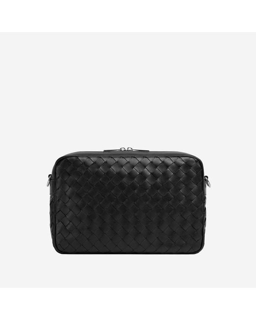 Bottega Veneta Black Crossbody Bag Calf Skin Handbags for men