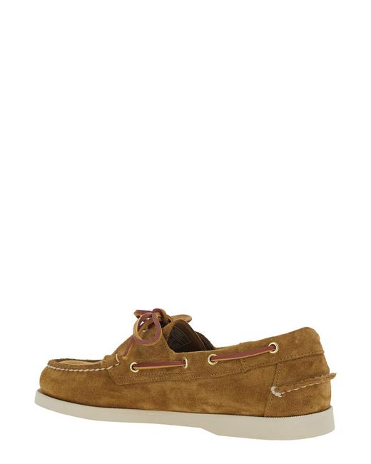 Sebago Brown Loafers Portland With Rounded Toe for men