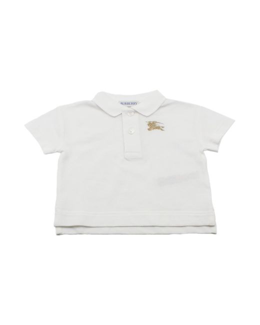 Burberry White T-Shirts And Polos 100Co for men