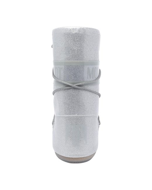 Moon Boot Gray Moon Boot Silver