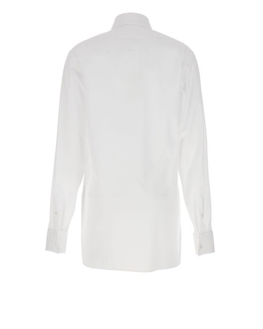 Maison Margiela White Long Shirt Shirt, Blouse