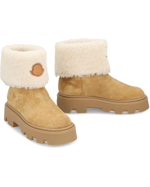 Moncler Natural Ankle Boots Montonesuede