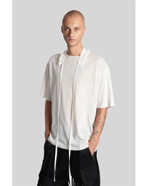 Ann Demeulemeester White Danvald T-Shirt for men