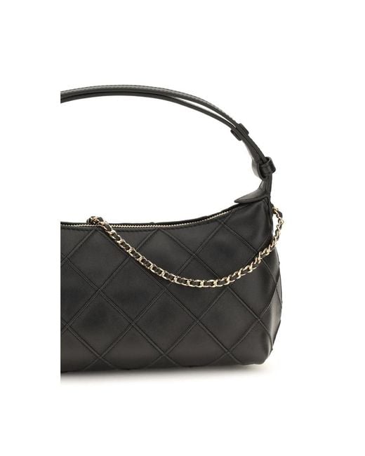 Tory Burch Black Lamb Ovis Aries Aries Clutch Bag