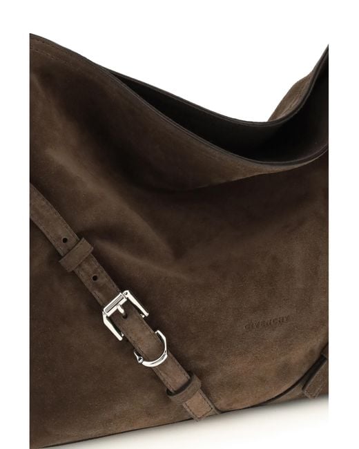 Givenchy Multicolor Medium Voyou Shoulder Bag Glossy Leather Calf Suede