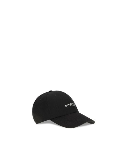Givenchy Black Cotton Cap (Baseball Hat) for men