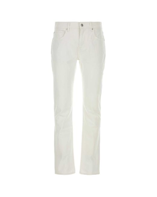 7 For All Mankind White Jeans for men