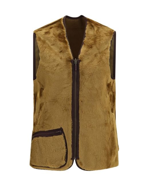 Barbour Green Fleece Vest Acrylic Jacket for men