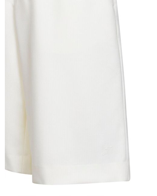 Jacquemus White The Moisson Tailored Bermuda Shorts for men