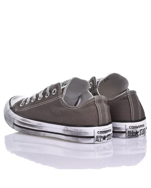 MIMANERA Gray Converse Vintage Charcoal Ox Custom