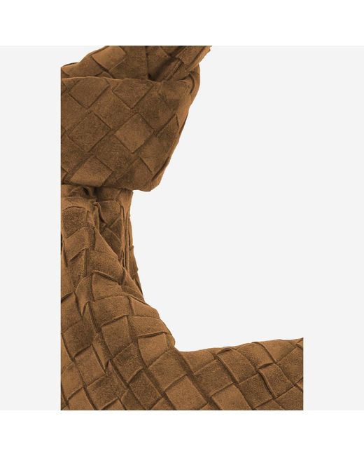 Bottega Veneta Brown Shoulder Bag Jodie Suede Calfskin