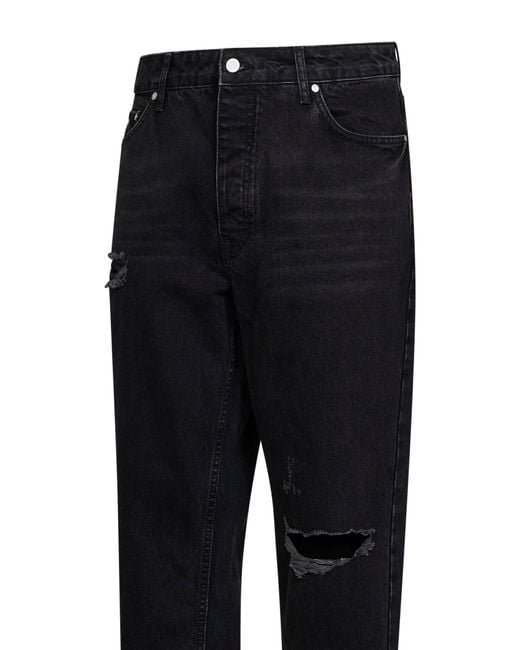 Represent Black Jeans Heaton Cotton for men