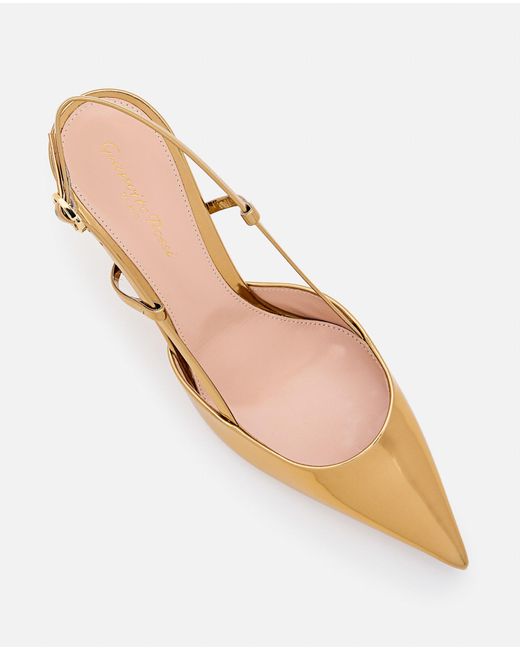 Gianvito Rossi Natural Ascent Metal Slingback