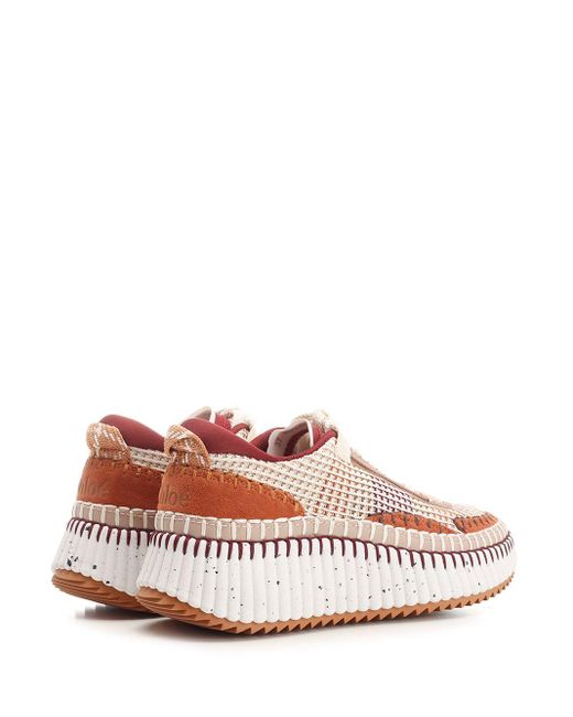 Chloé Pink Nama Sneakers