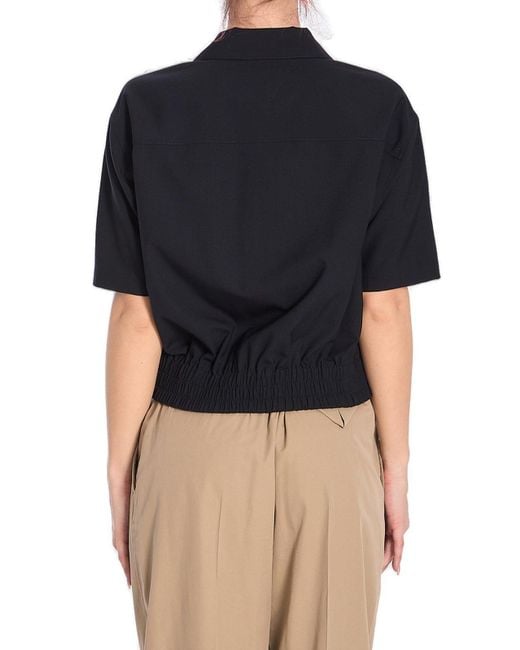 Bottega Veneta Black Elasticated Waistband Shirt