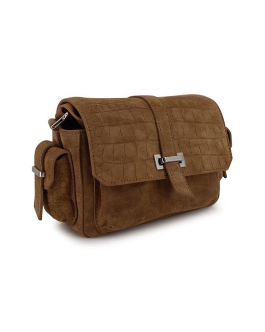 Hogan Brown Flap Bag