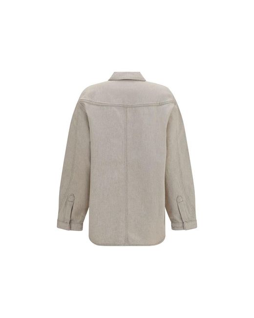 Jacquemus Gray Beige Denim Shirt