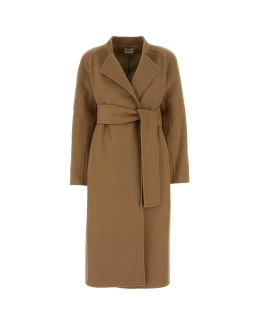 Khaite Natural Camel Wool Deena Coat