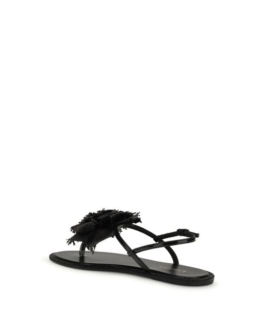 Le Silla White Rose Sandals Calf Leather Bos Taurus