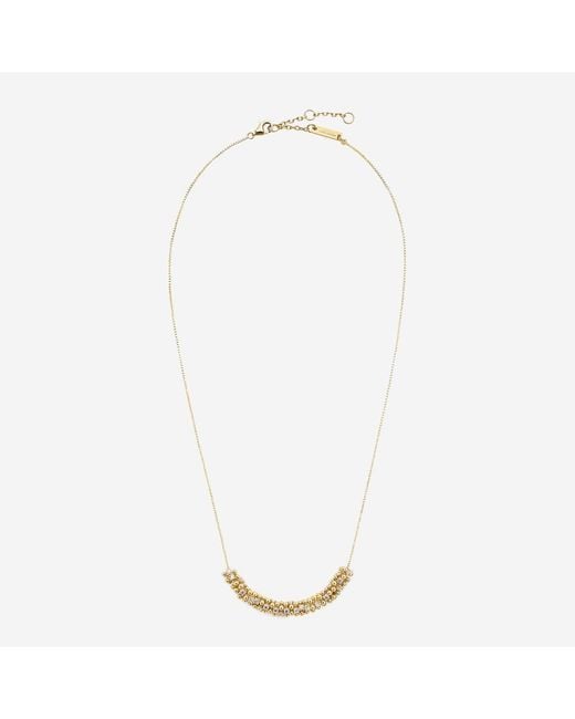 Bottega Veneta White Bubble Necklace 18K-Plated Sterling