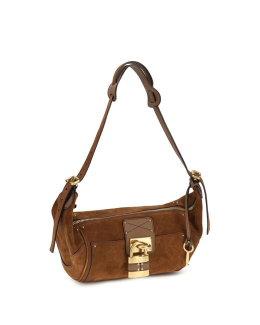 Chloé Brown Shoulder Bag Paddington Calf Leather