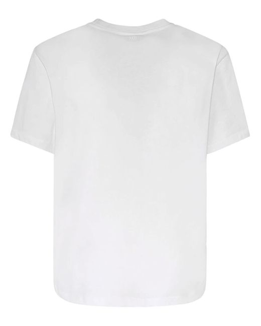 AMI White Ami De Couer Cotton T-Shirt for men
