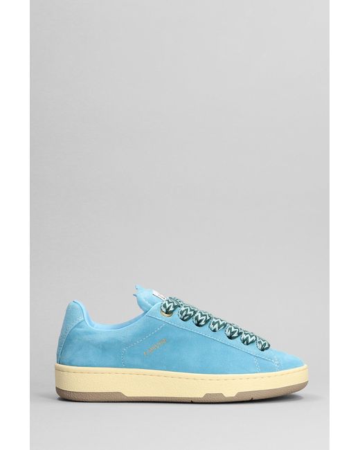 Lanvin Blue Lite Curb Sneakers