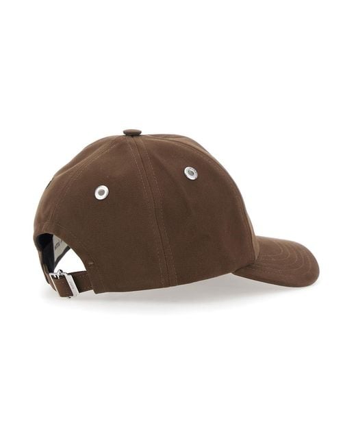 AMI Brown Quota Hat Tech Fabric Polyamide for men