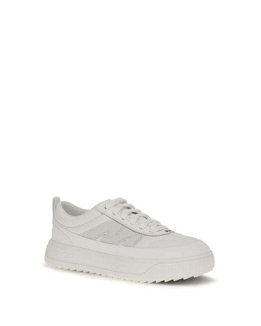 Moncler White Altive Sneakers Suede And Nubuck for men