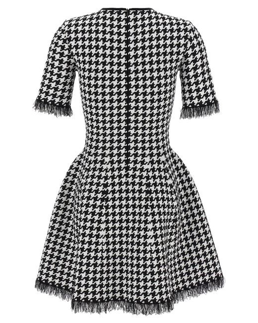 Alexander McQueen Black Patterned Dress
