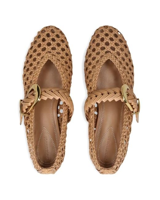 Zimmermann White Flat Shoes