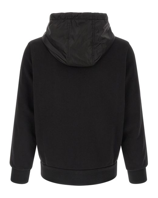 Moncler Black Cotton Hoodie for men