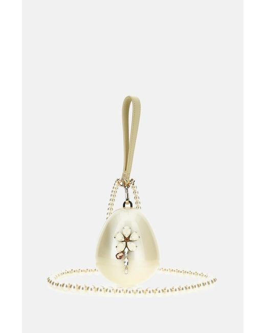 Simone Rocha White Micro Bag Egg Crossbody