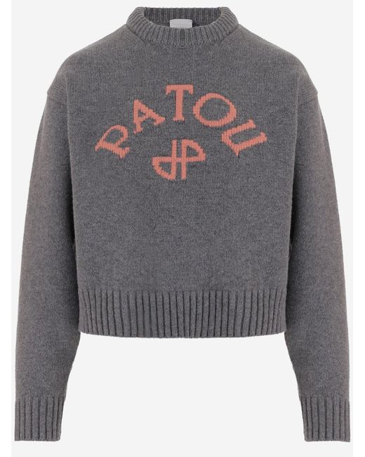 Patou Gray Sweater Wool And Cashmere
