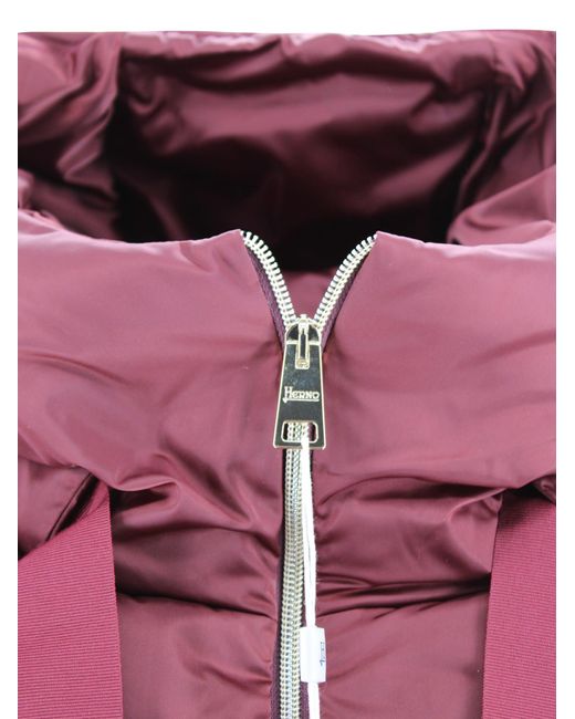 Herno Red A-Shaped Down Jacket