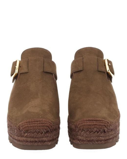 Stella McCartney Brown Sabot Gaia Polyamide Polyurethane Shoe