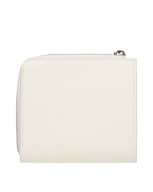 Jil Sander Green Leather Wallet