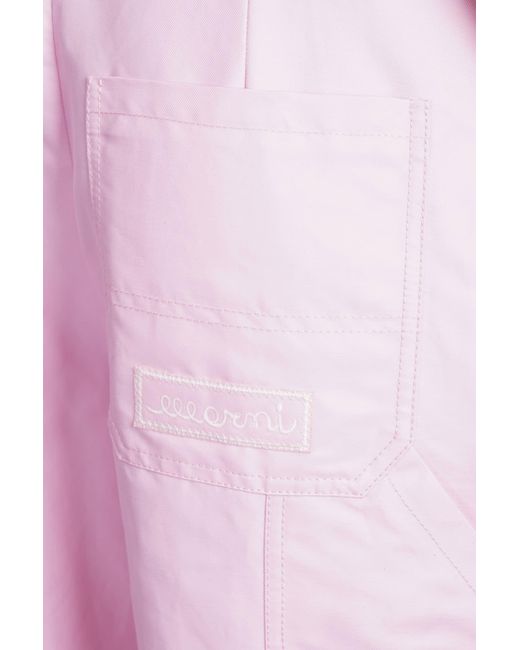 Marni Pants In Rose-pink Polyamide