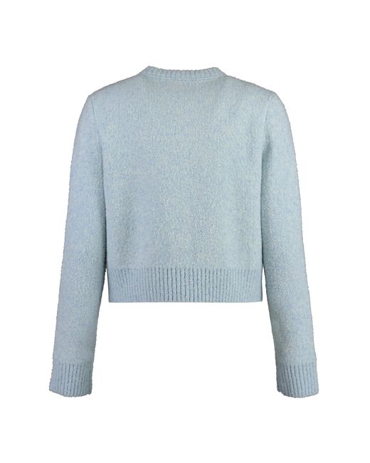 Bottega Veneta Blue Cardigan Bouclé Wool Elastane Cardigans