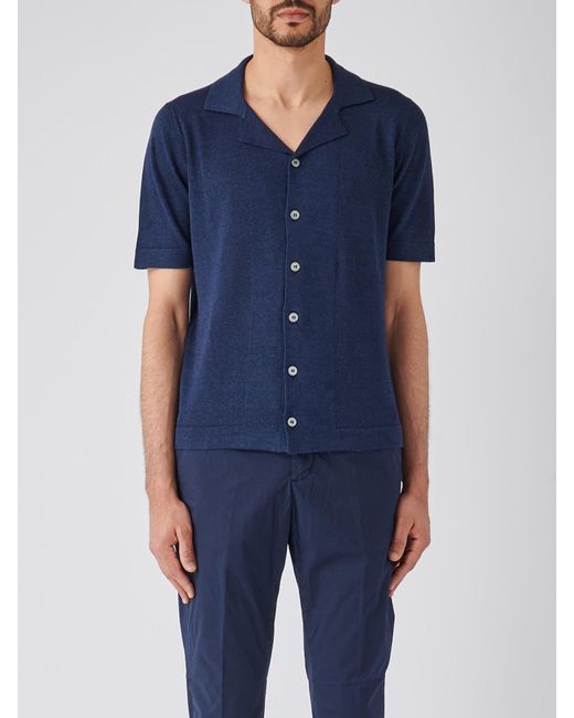 Gran Sasso Blue Camicia M/M Shirt for men